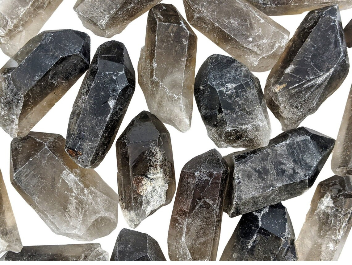 Smoky Quartz Points - Raw Crystals - Bulk Wholesale Options