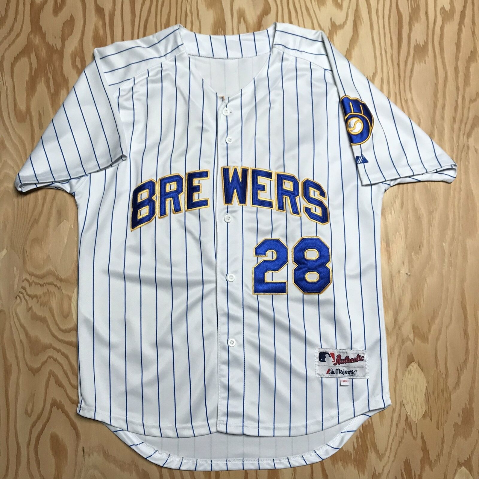PRINCE FIELDER Milwaukee Brewers 2010 Majestic AUTHENTIC Home Baseball Jersey