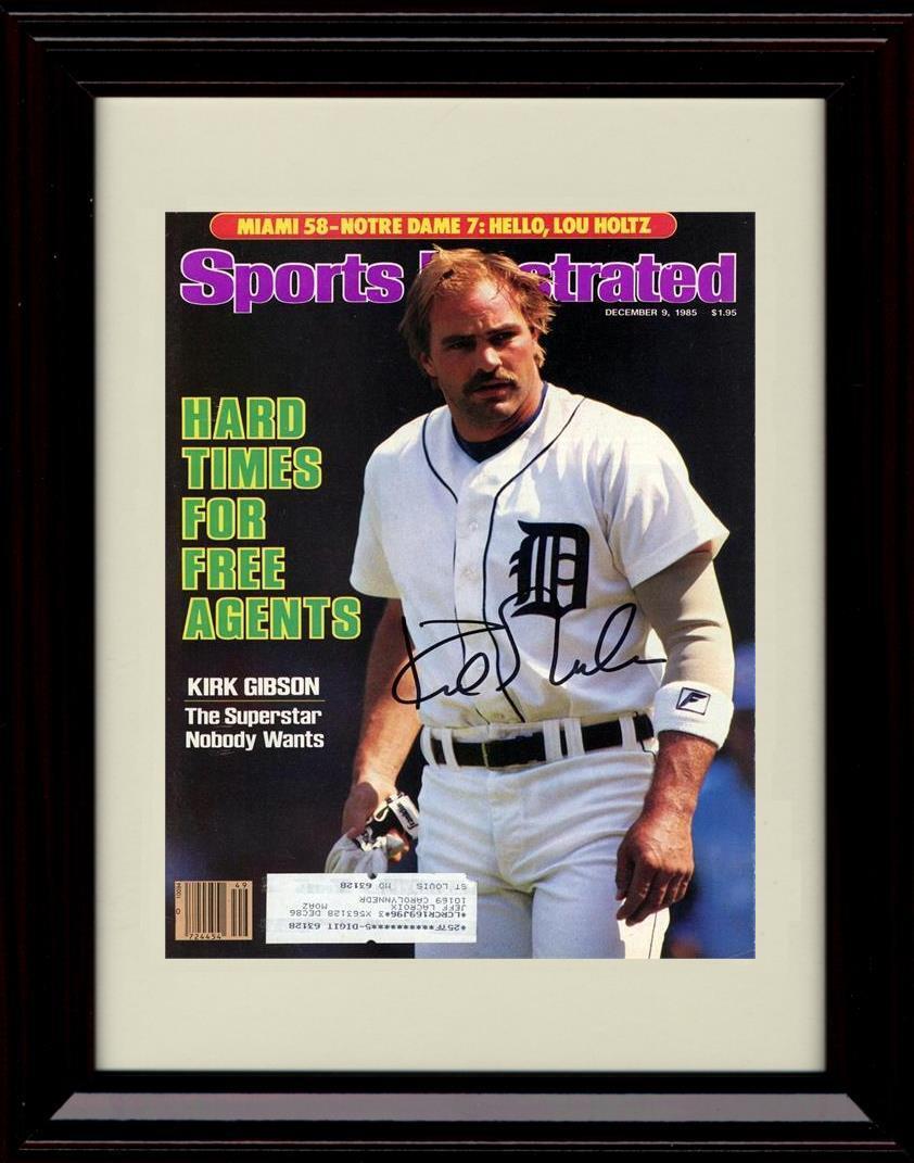 Gallery Framed Kirk Gibson - 1985 Sports Illustrated Cover - Detroit Tigers