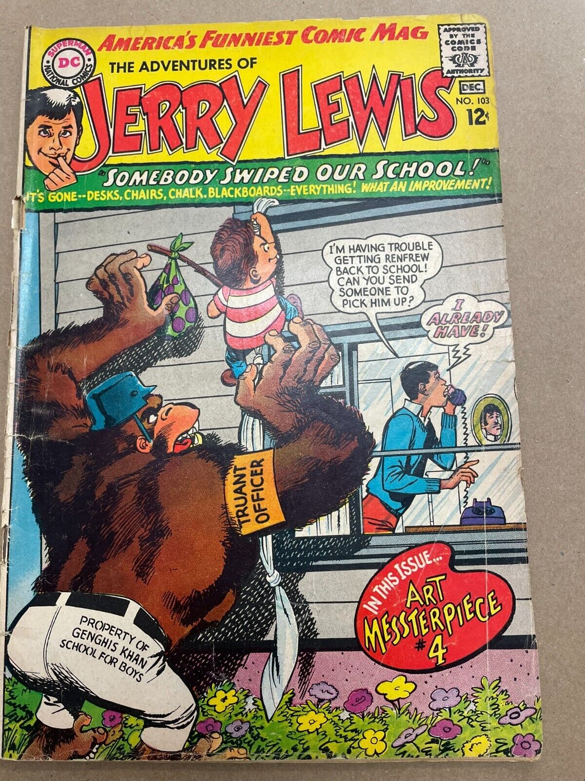 The Adventures of Jerry Lewis #103 (DC Comics Silver Age 1967) **RARE**