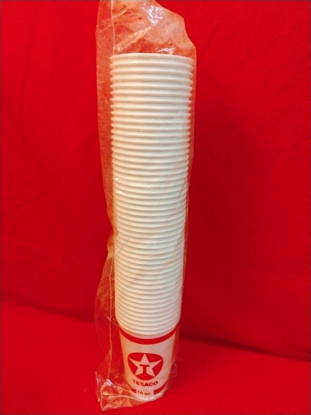 Vintage Texaco 16oz Cups - NOS - Sleeve of 50