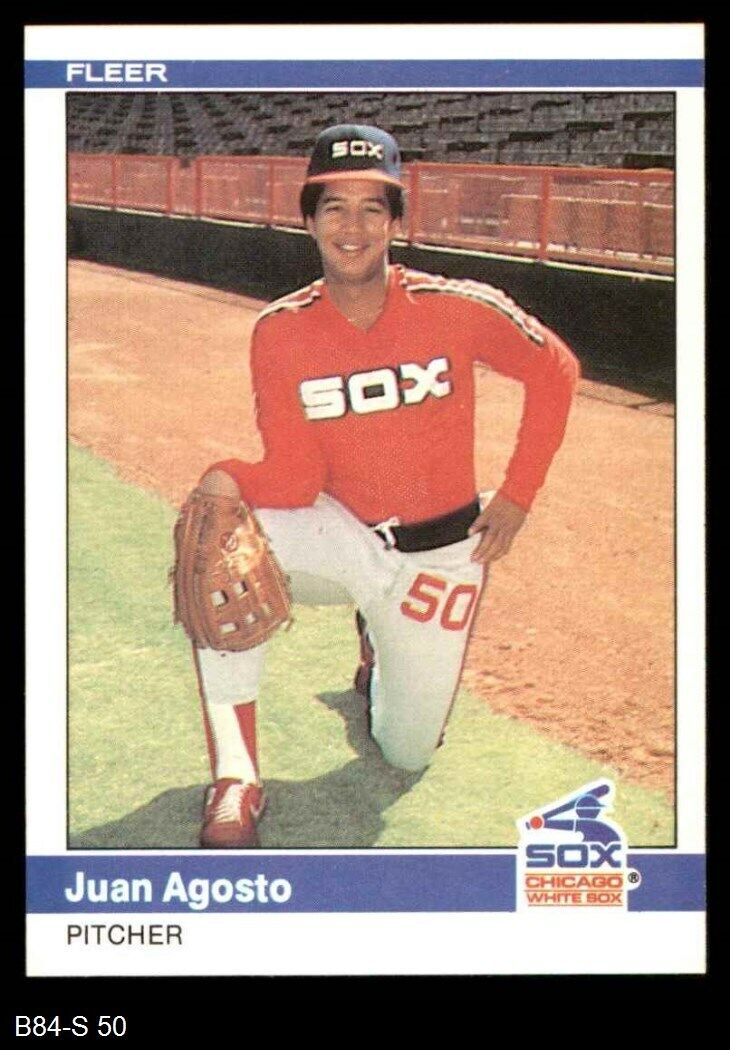 1984 Fleer #50 Juan Agosto White Sox ROOKIE 8 - NM/MT B84F-S 50