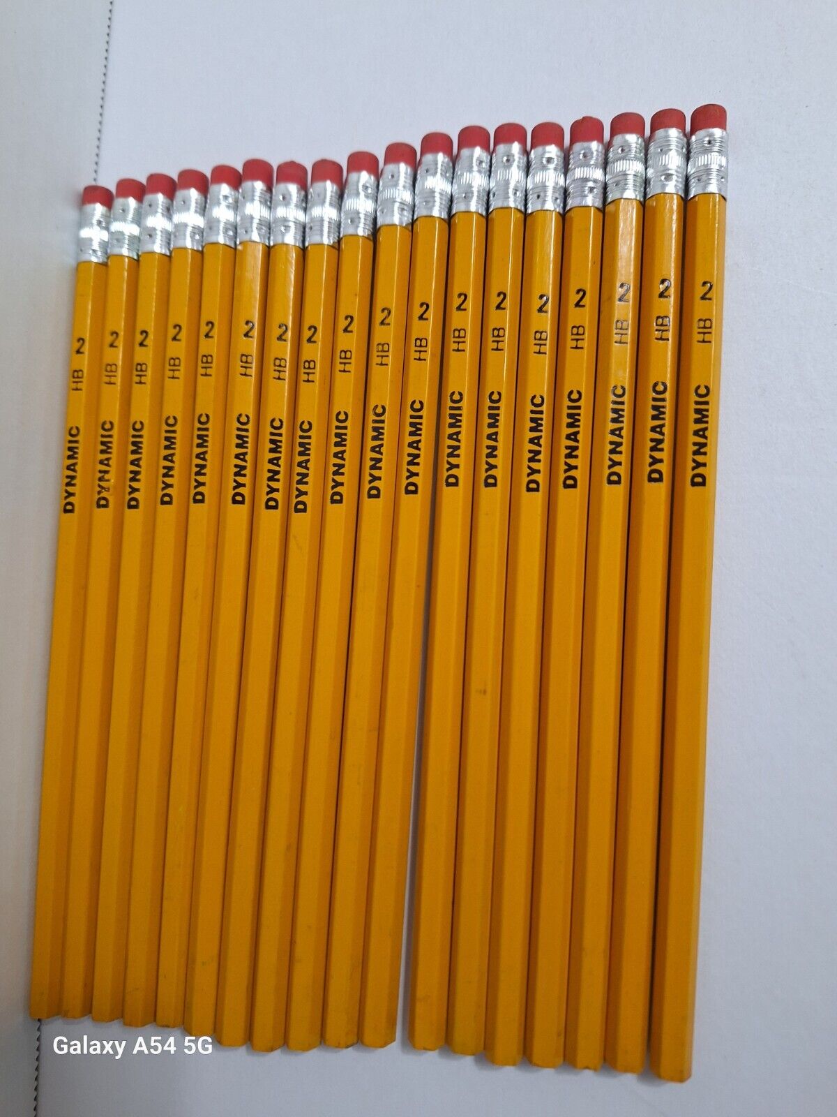Vintage Dynamic #2HB Yellow Pencils Wood Lead Lot of 18 Drafting School