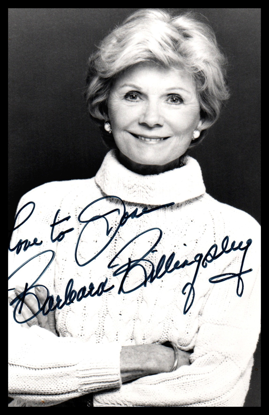 Barbara Billingsley 🖋⭐ Signed Autograph Stunning Portrait Original Photo K 12
