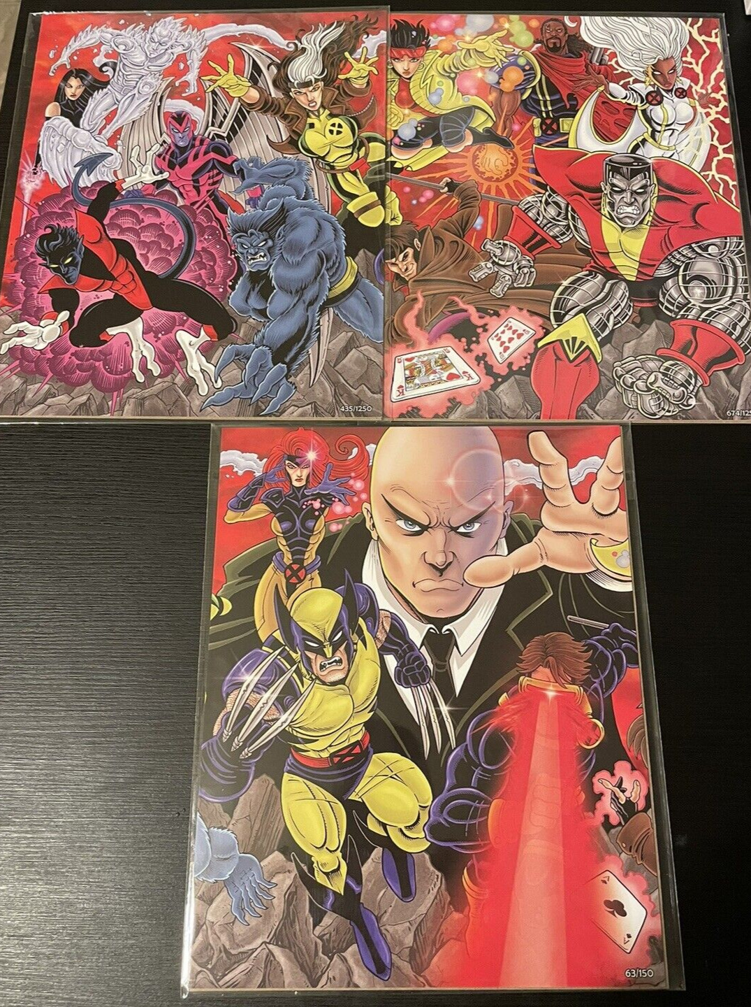Bam Box Geek Art Print Lot of 3 X-Men Ken Haeser NEW 