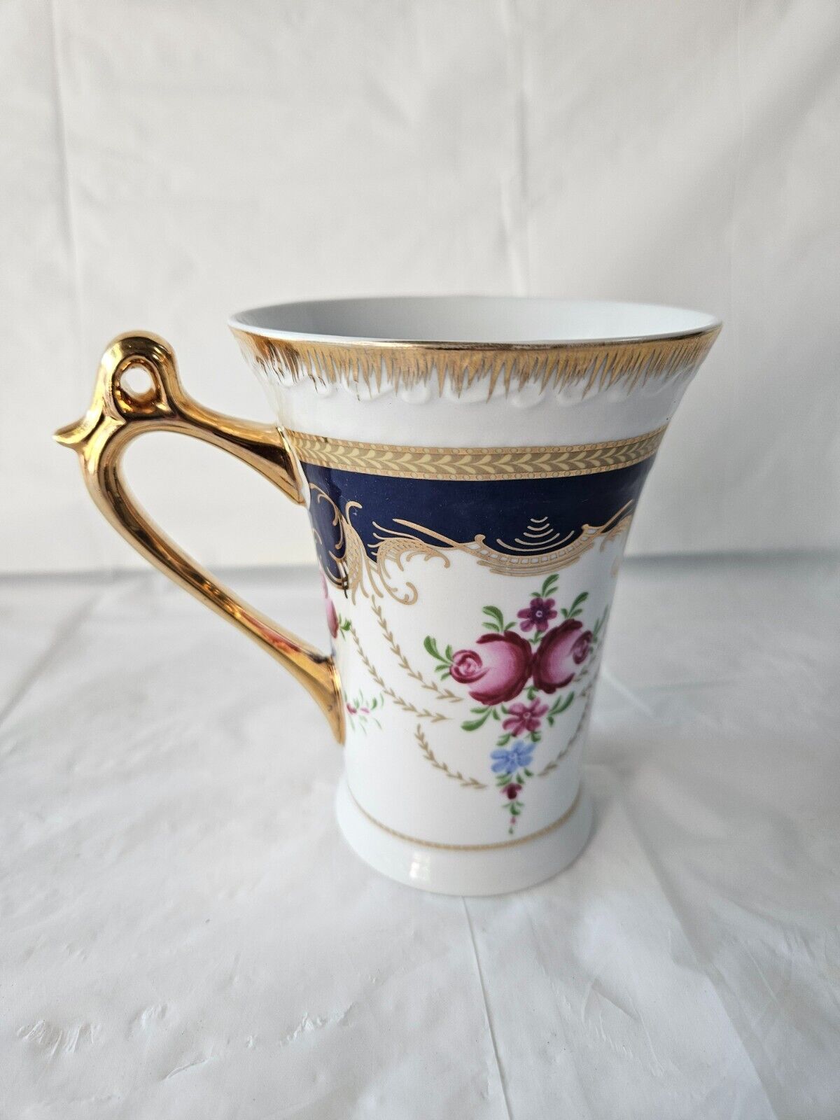 Royal Scotland Hand Painted Mug ~ Imperial Japan Design Gilded Floral Tea Cup 