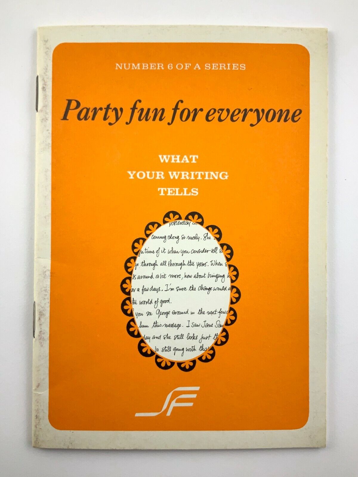 1964 Salada Foods Ltd Number 6 In Series What Your Writing Tells Booklet 494C