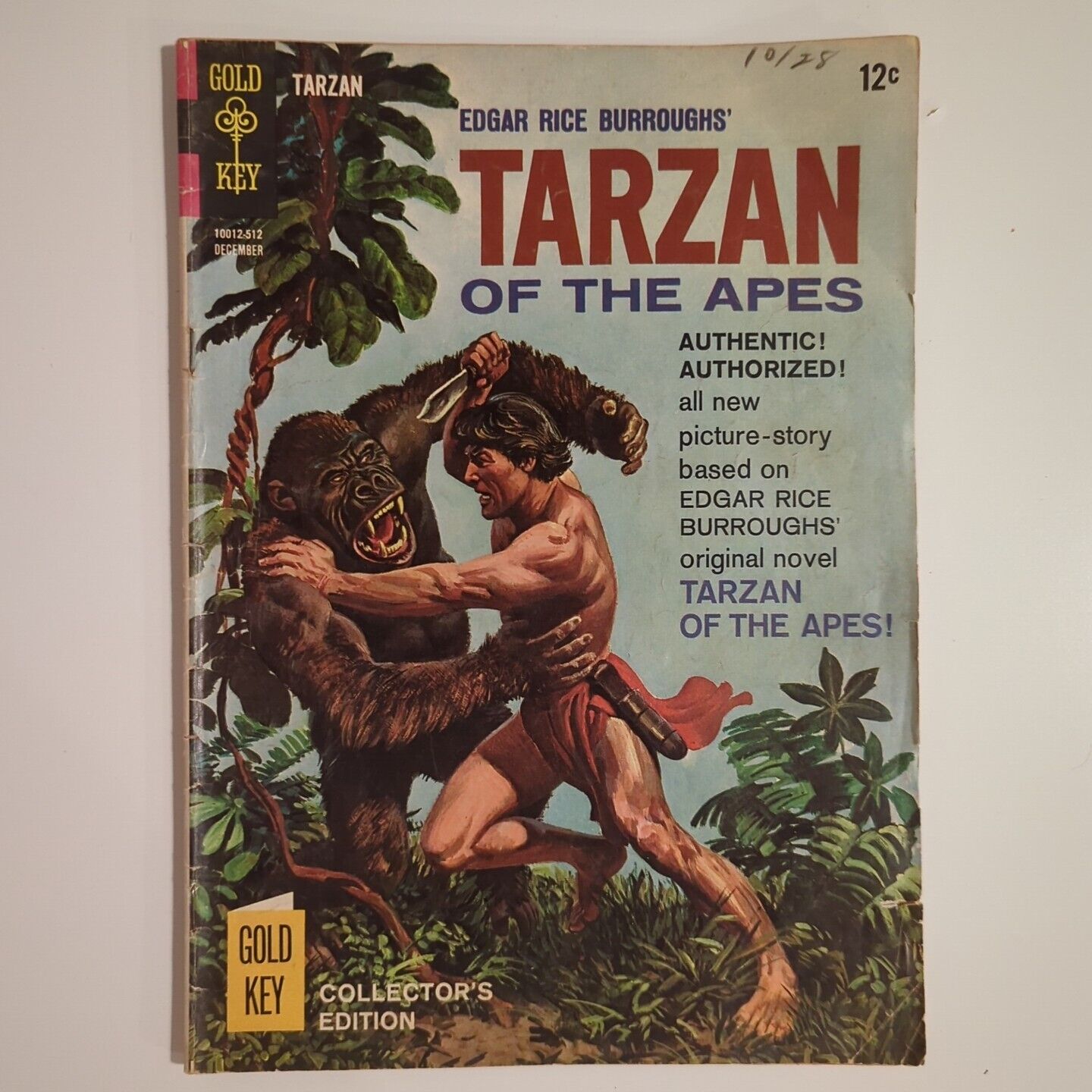 Vintage Gold Key Comics Tarzan of the Apes #155, December 1965