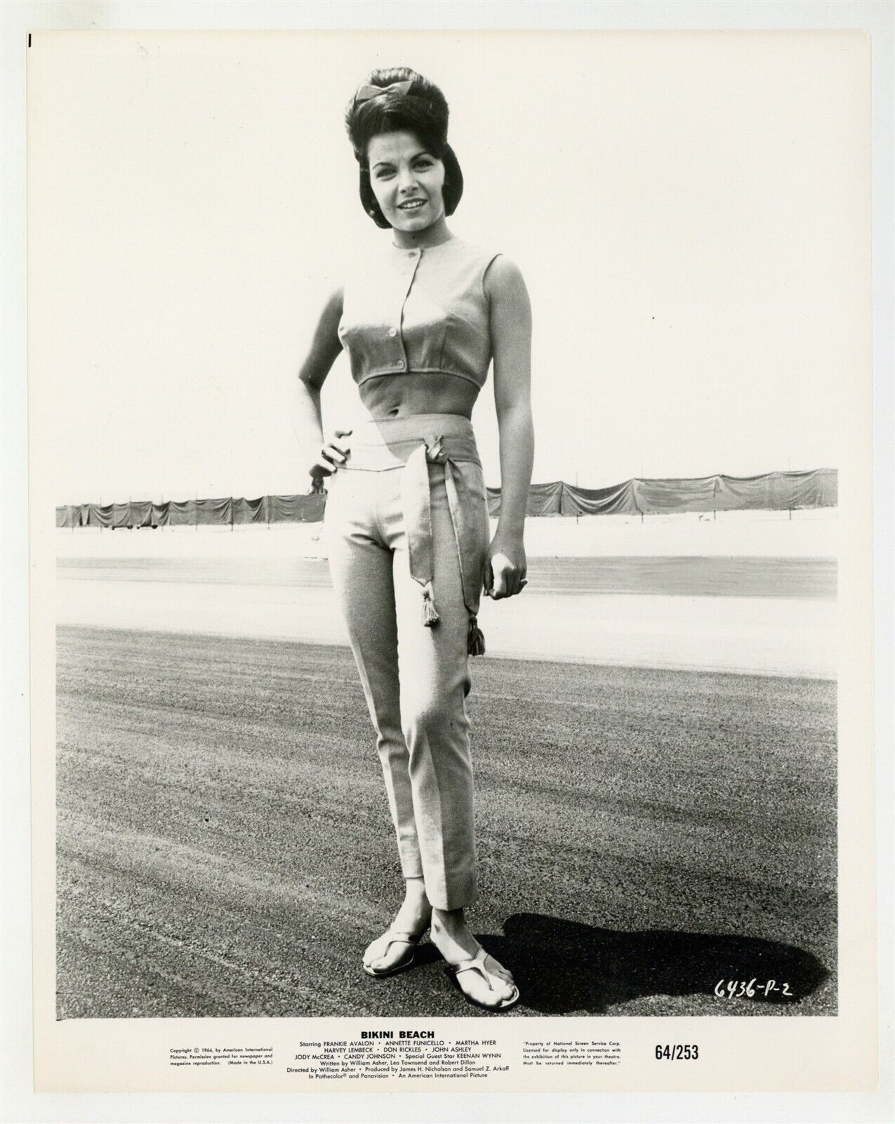 Annette Funicello 1964 Original Photo 8x10 Bikini Beach Standing Portrait J11257