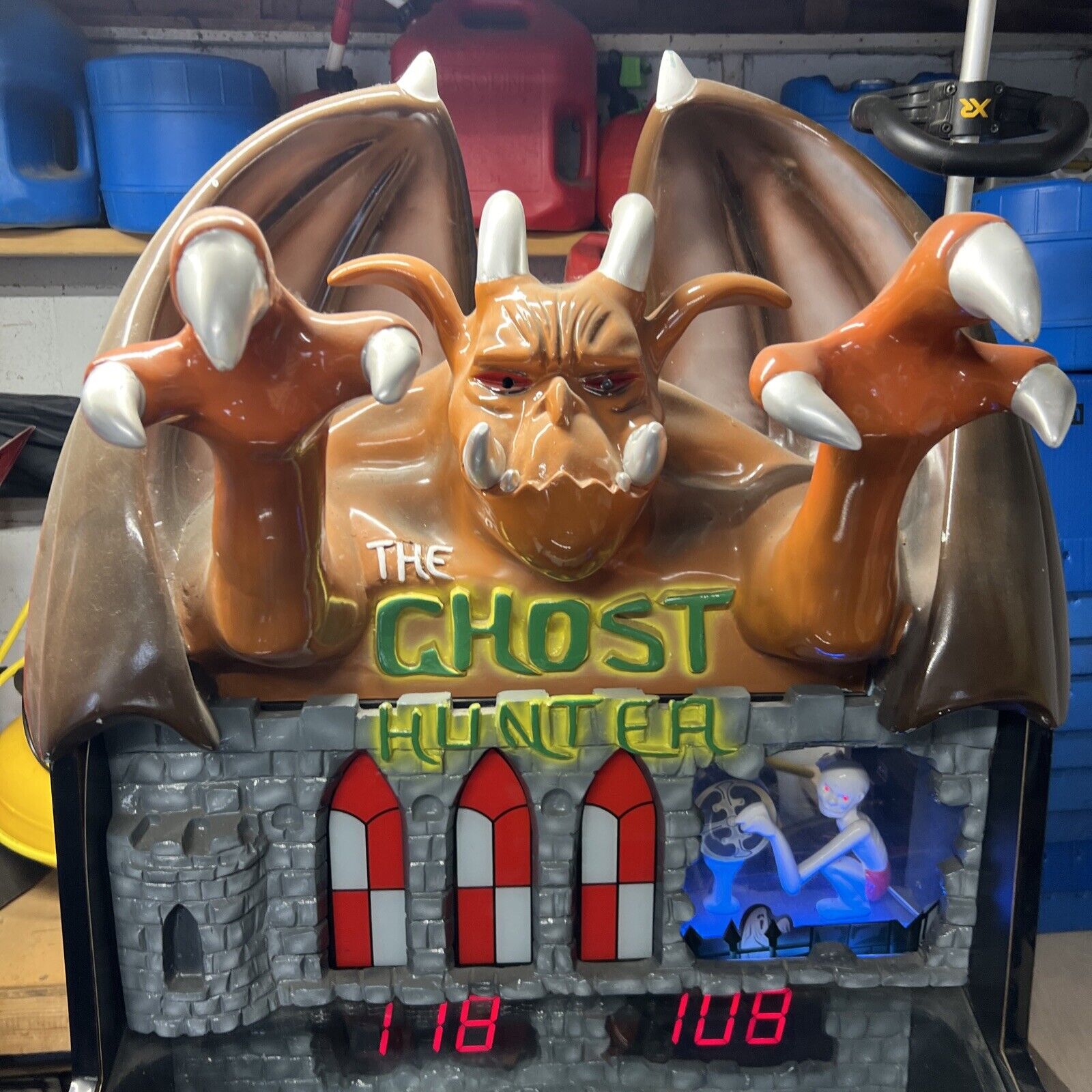 Vintage The Ghost Hunter Pinball Arcade Game Topper Bromley UNIS