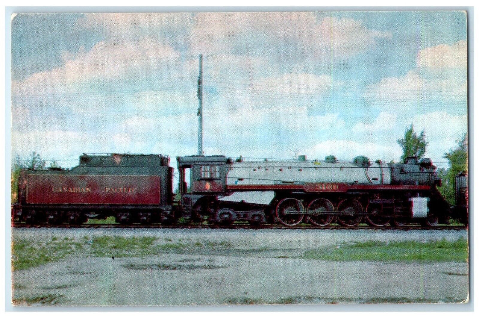 c1960\'s Steam Locomotive Northern 4-8-4 1928 National Museum Canada Postcard