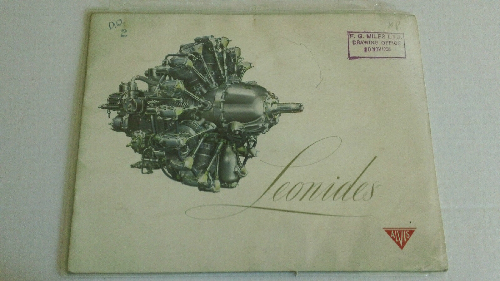 Leonides Aero Alvis Airplane Helicopter Engine England booklet book guidebook 