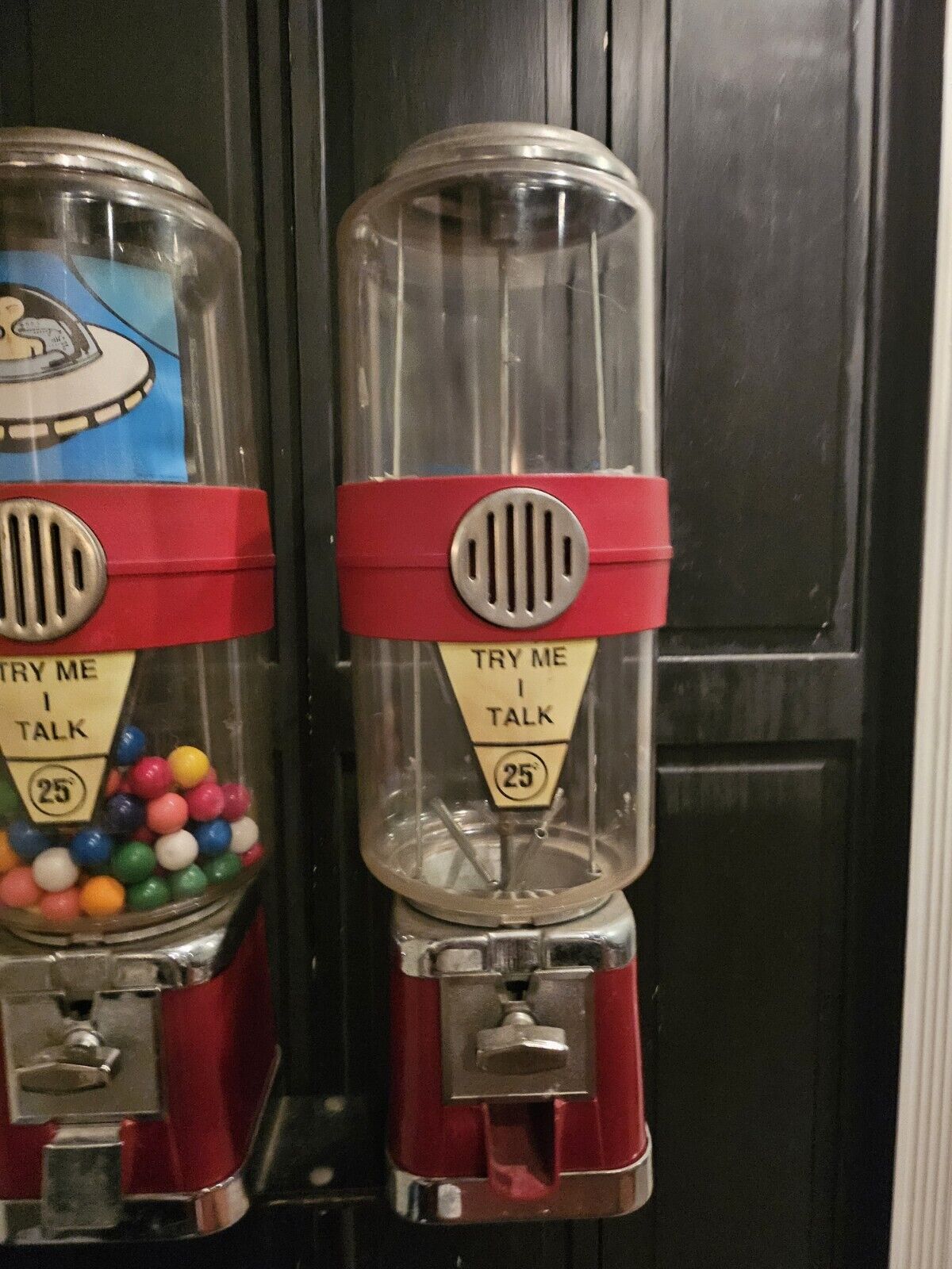 Vintage Talking M&M Coin Candy Vending Machine w/ Dual Sides with Keys & Manual