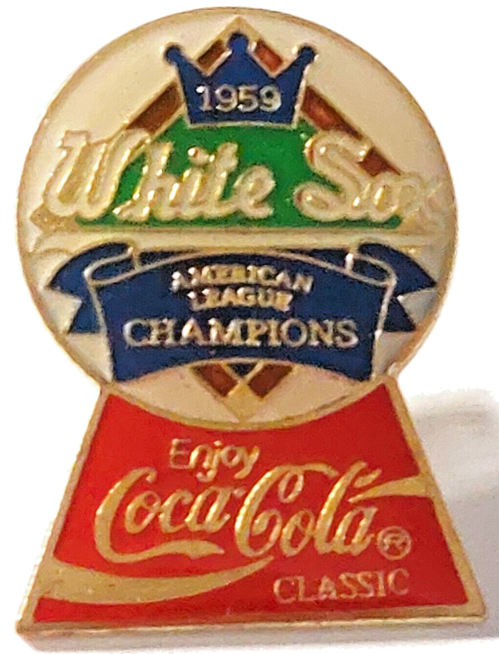 Coca Cola 1959 White Sox MLB AL Champions Lapel Pin (081923)