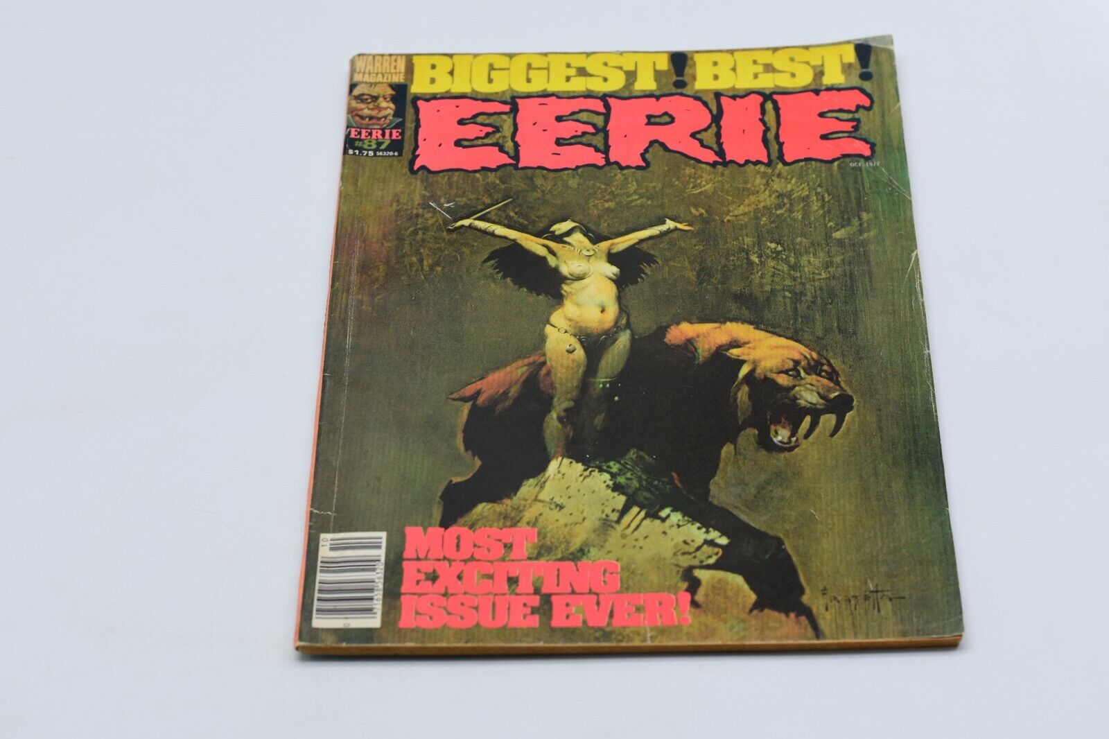 Eerie #87 October 1977 Warren Frazetta Bermejo Corben FN Heavy Metal Artists YES