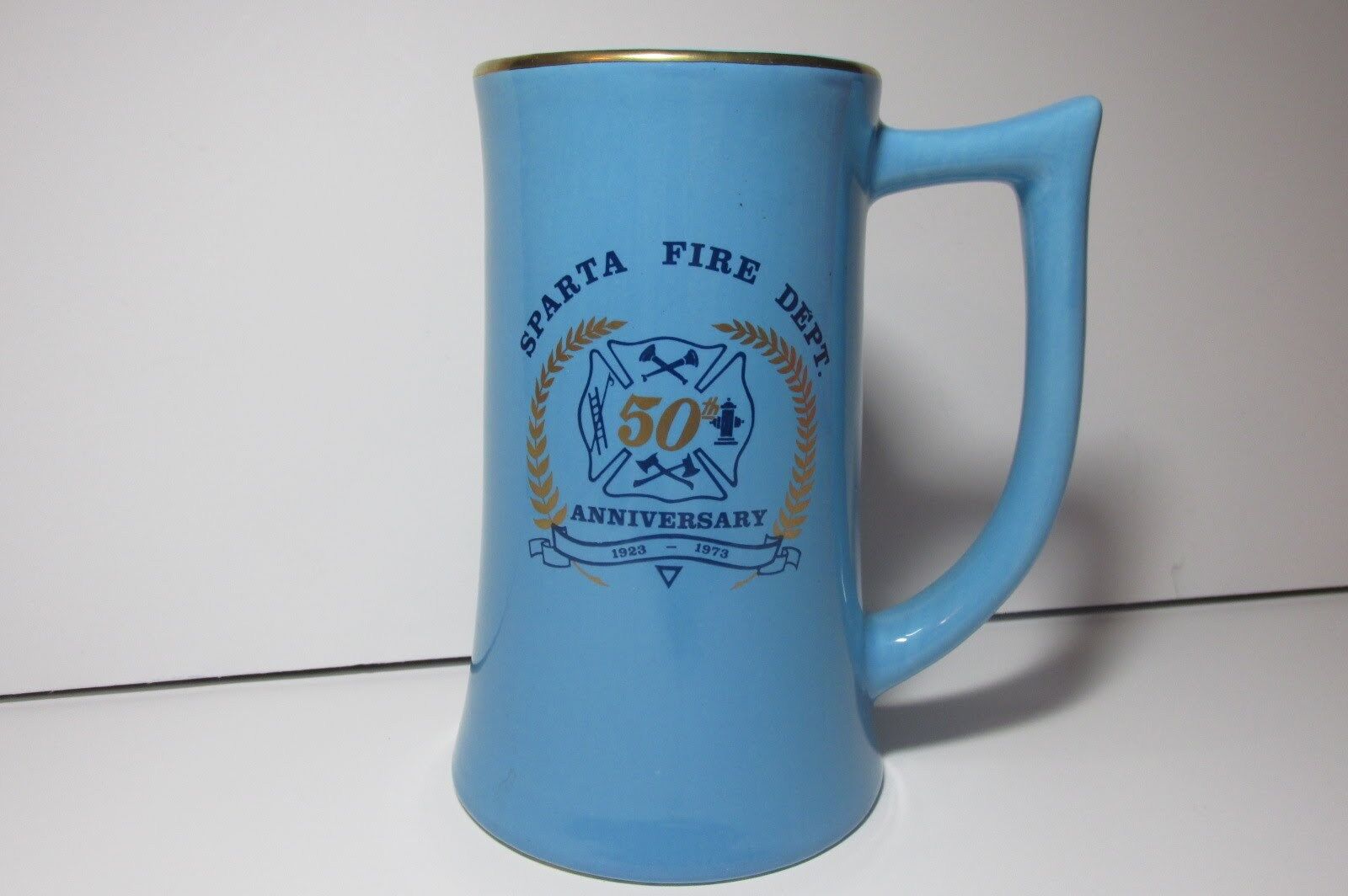 Vintage Sparta Fire Dept. 50th Anniversary 1923-1973 Cup Mug Beer Stein