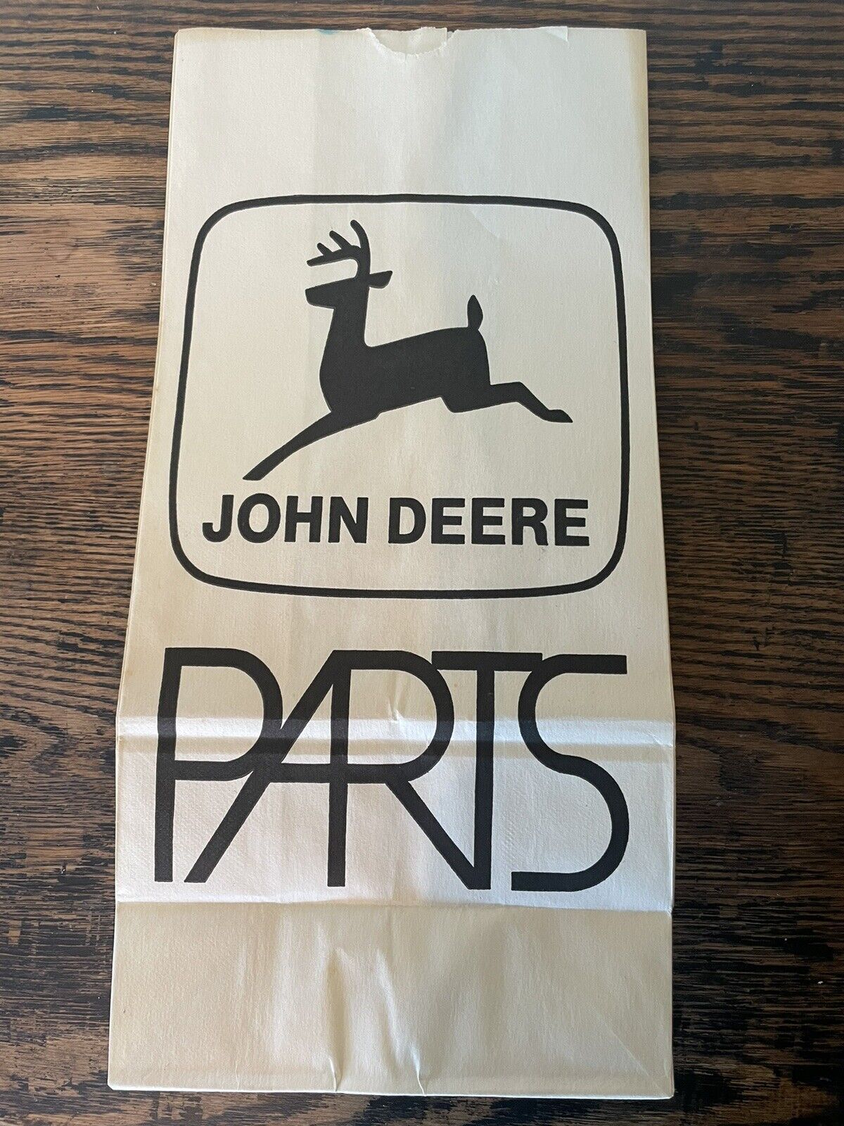 1960-70s Era John Deere Tractor Parts large advertising paper bag VINTAGE