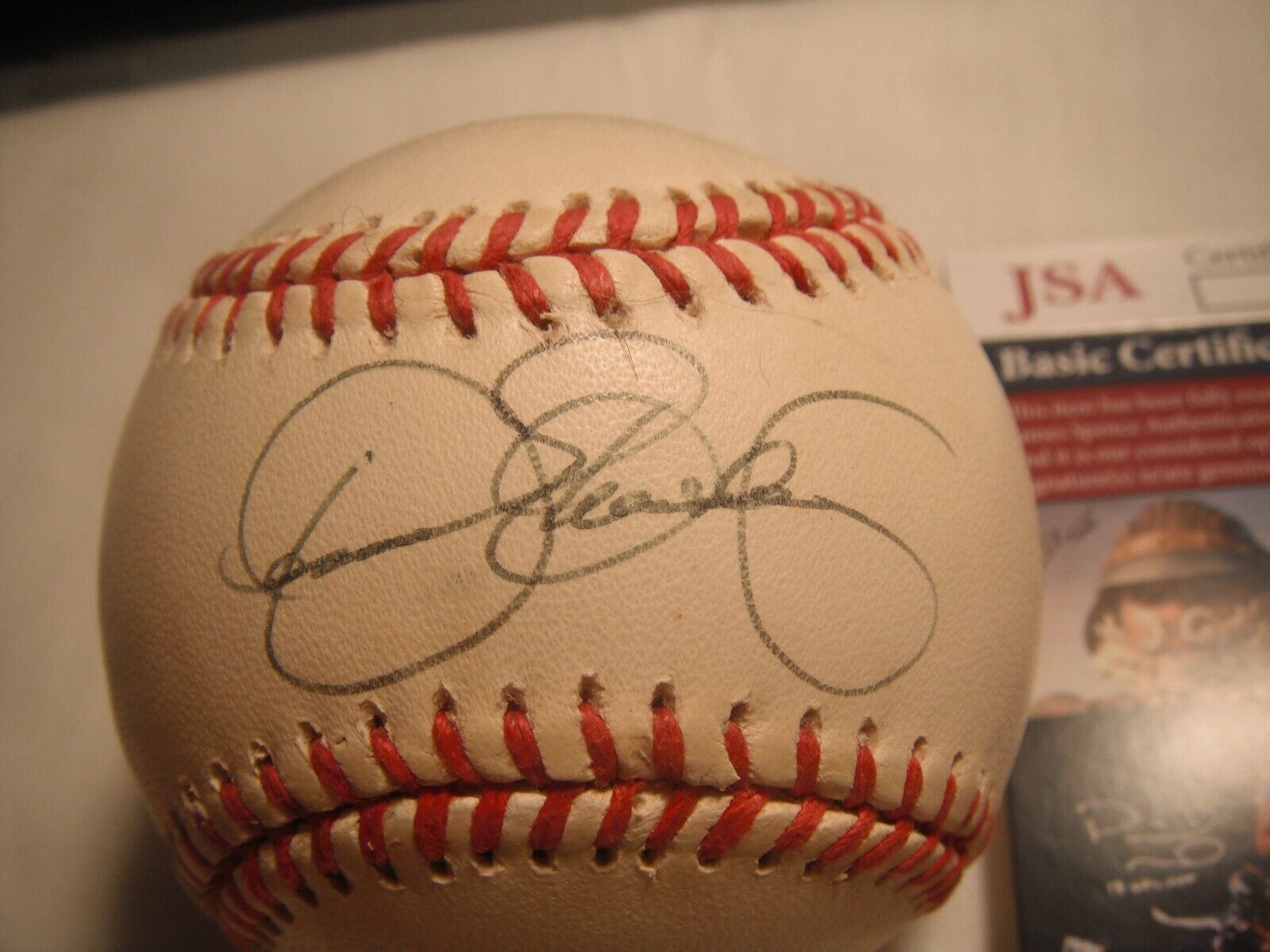 Dennis Eckersley Autographed AL Brown Baseball As Cardinals Red Sox Certed JSA