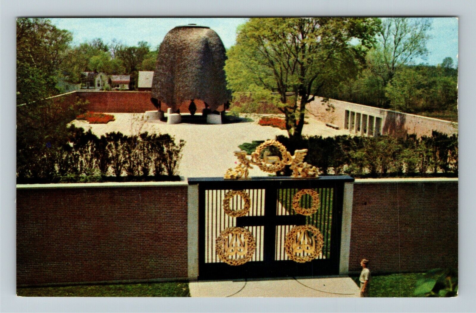 New Harmony IN-Indiana, The Roofless Church, Religion, Outside Vintage Postcard