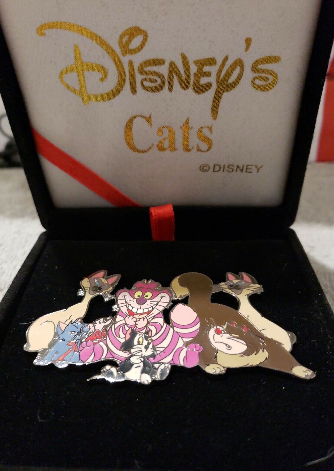 RARE Disney Cats pin Figaro Lady Tramp Si Am Cheshire Lucifer Roquefort  C-15