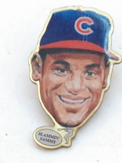 1999 Slammin\' Sammy Sosa Pinheads Chicago Cubs Lapel Pin