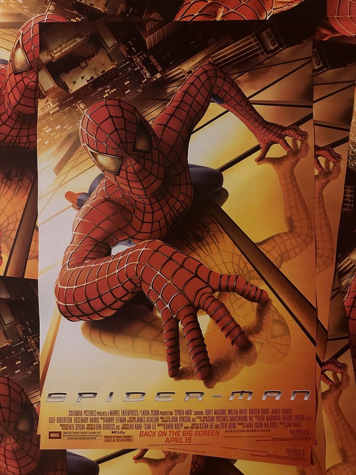 Spider-Man 1 (2002) Movie Poster [2024 Re-Release] [Originals From AMC Theater]