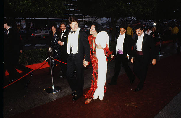 Diana Ross & Ernest Thompson arrive to the 54th Academy Awards 1982 OLD PHOTO