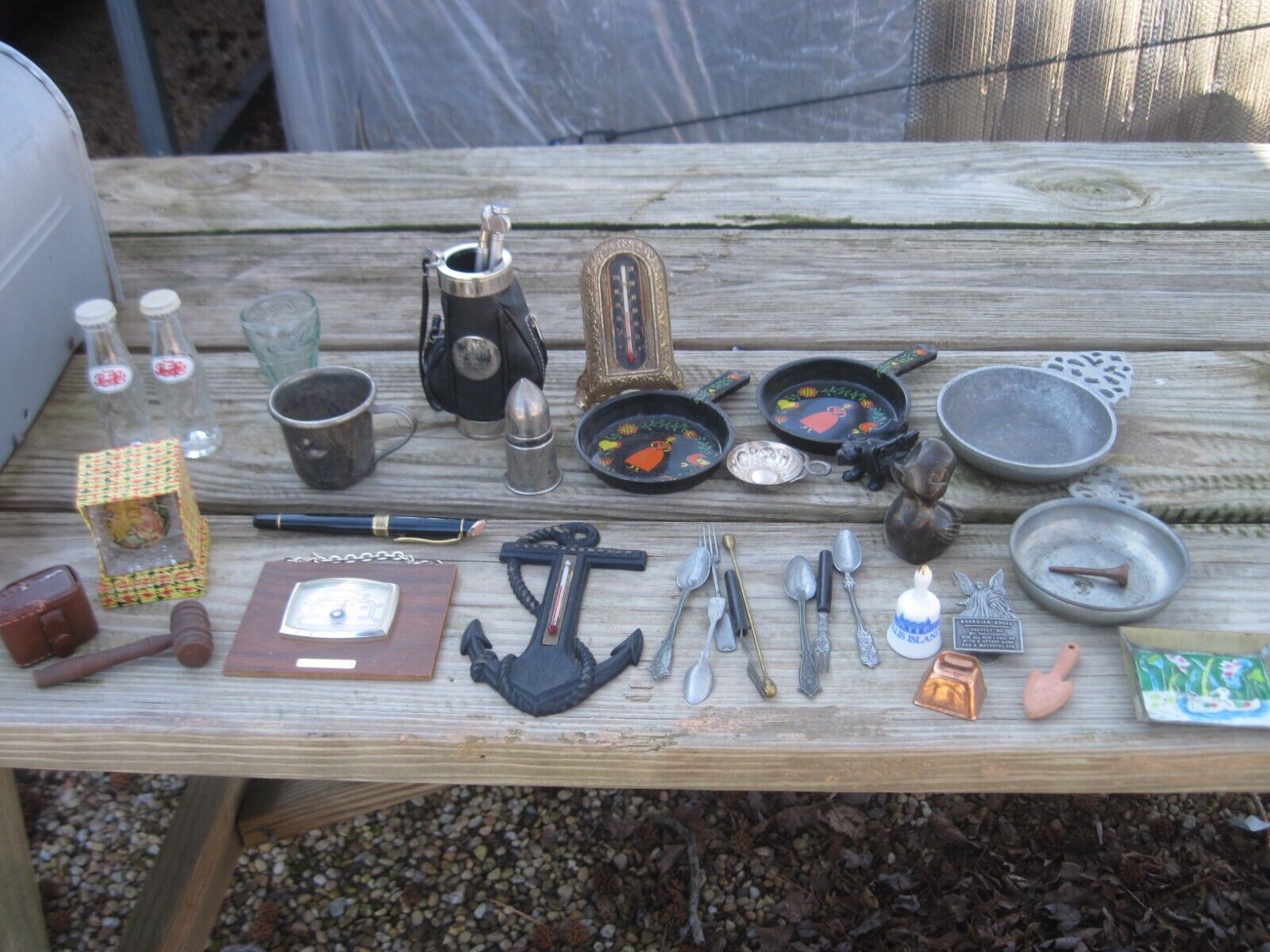 Junk or Treasure Drawer Cleanout, Odd Assortment of Small Vintage Collectibles