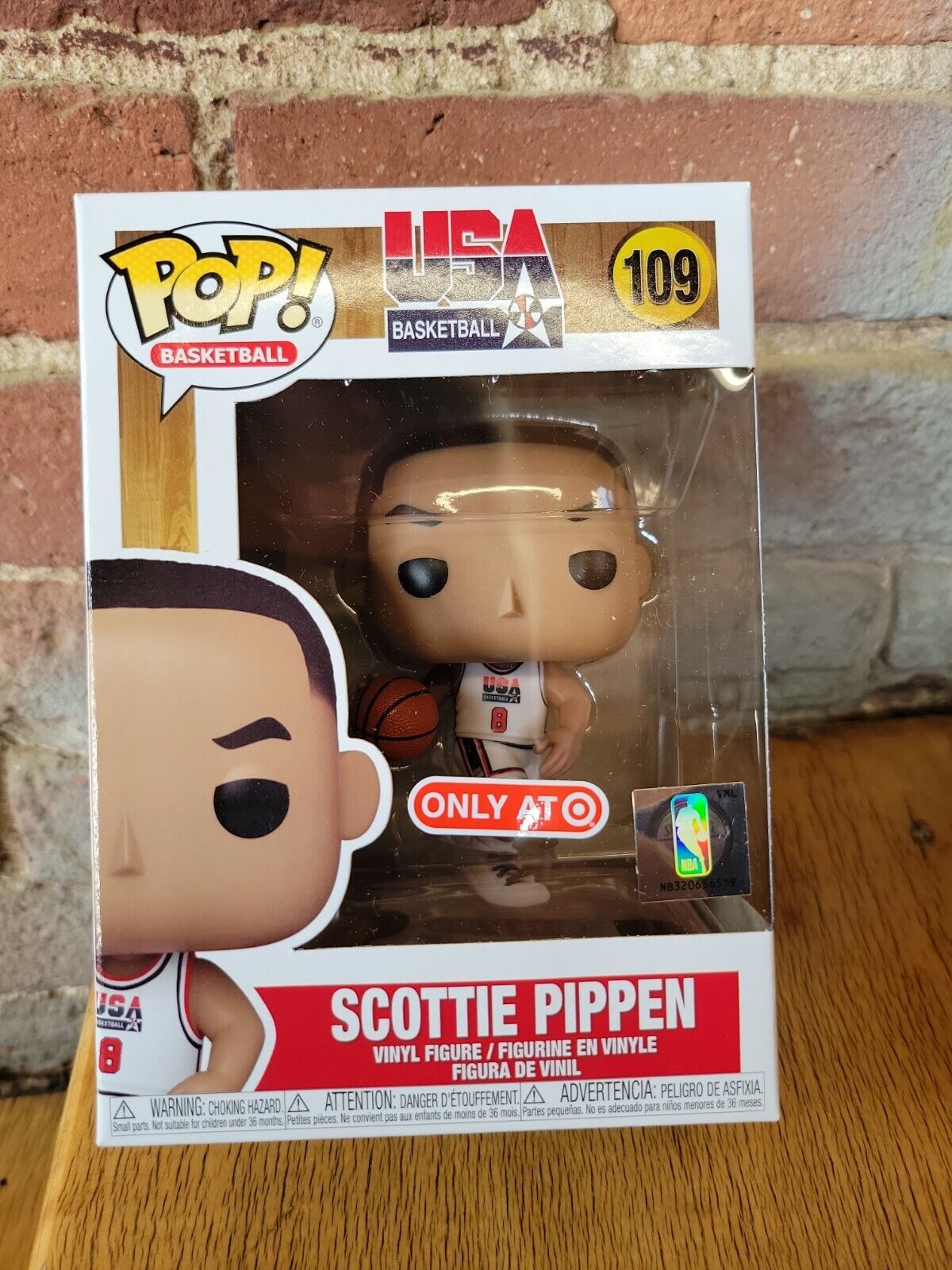 Funko Pop Scottie Pippen Vinyl Figure USA Basketball #109 Target Exclusive