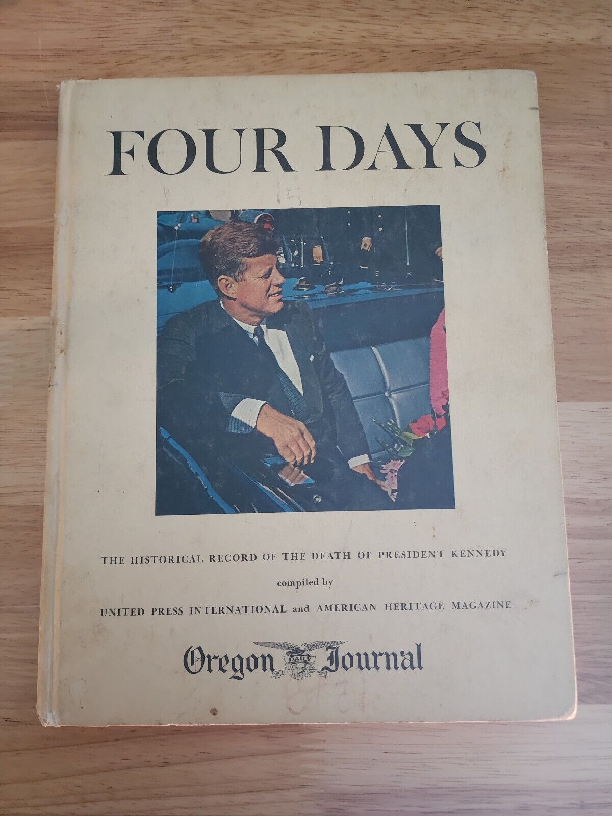 JOHN F KENNEDY-1964-FOUR DAYS-Oregon Journal Hardcover-Vintage