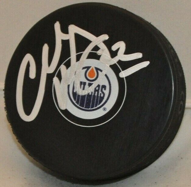Charlie Huddy Edmonton Oilers 5 X Stanley Cup Champ Autographed Hockey Puck COA