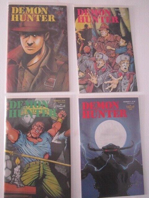 4 comic books DEMON HUNTER #1 -#4 (Aircel Comics, 1989) Barry Blair