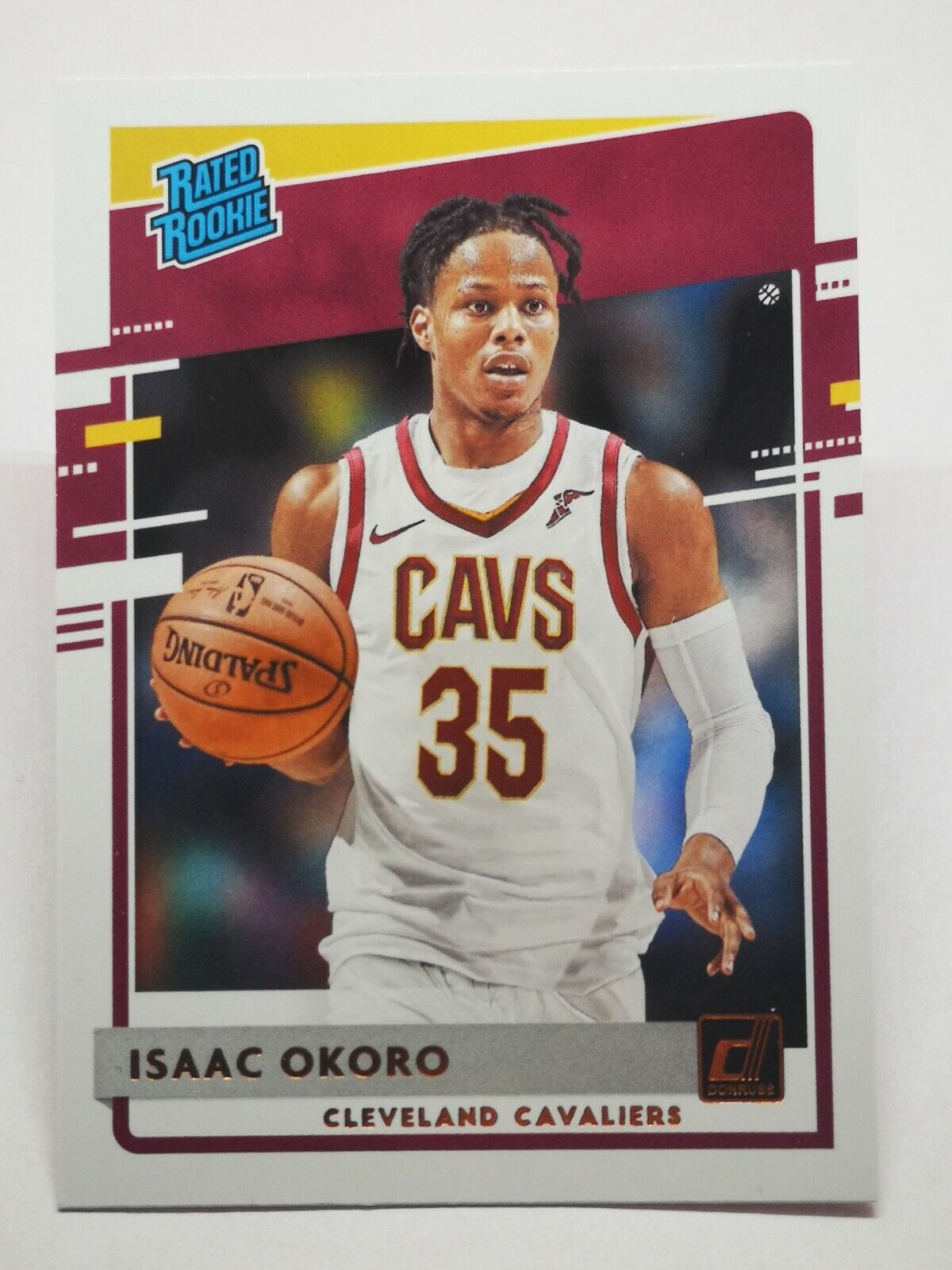 2020-21 Donruss Panini N5 NBA Isaac Okoro Rated Rookie #203 Cleveland Cavaliers
