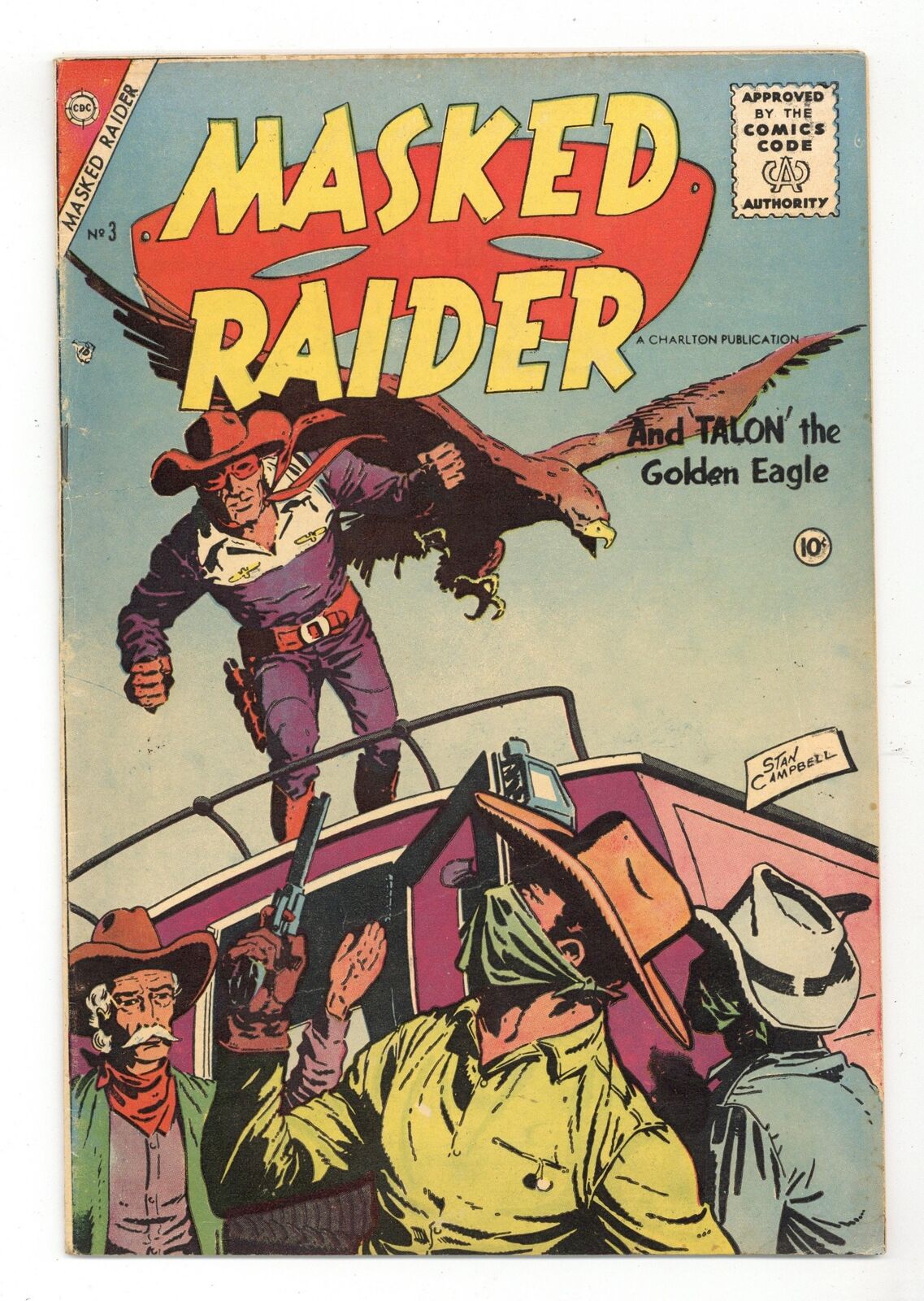 Masked Raider #3 VG 4.0 1955