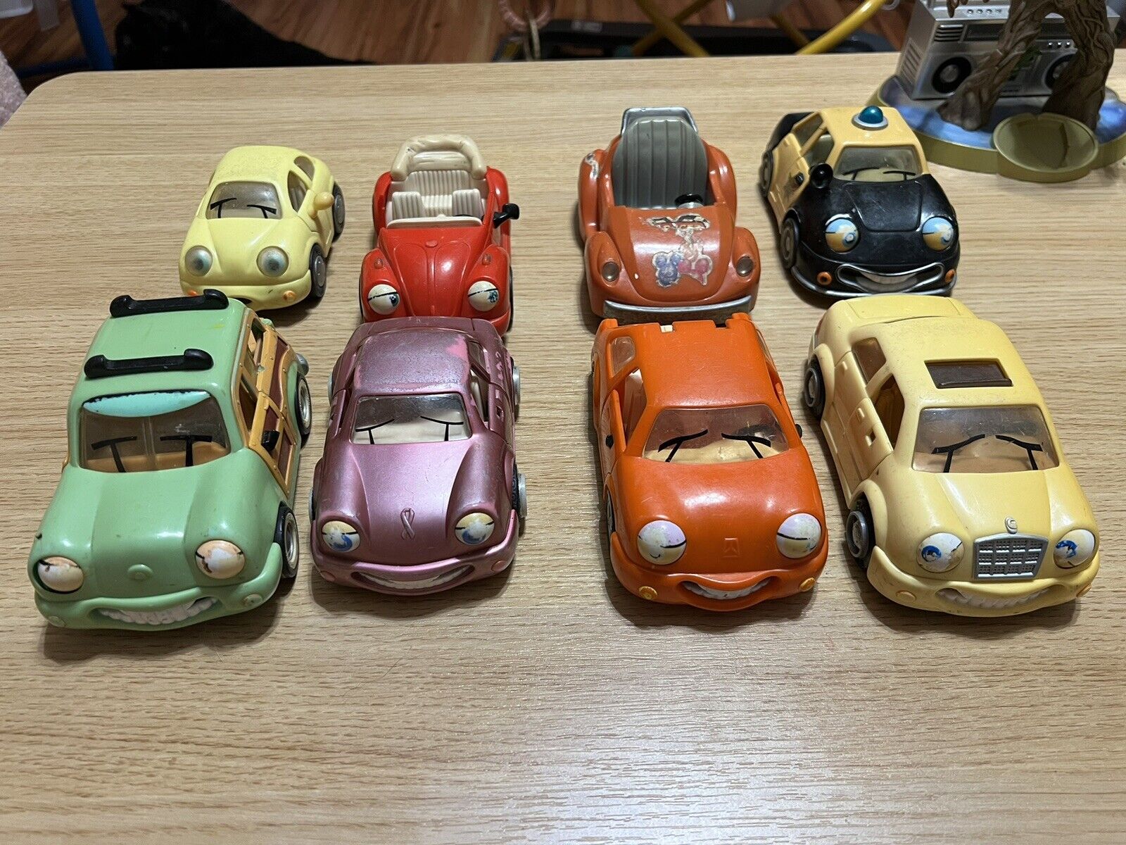 Vintage Chevron Cars Lot of 8 cars Collectibles, Some Broken Pieces