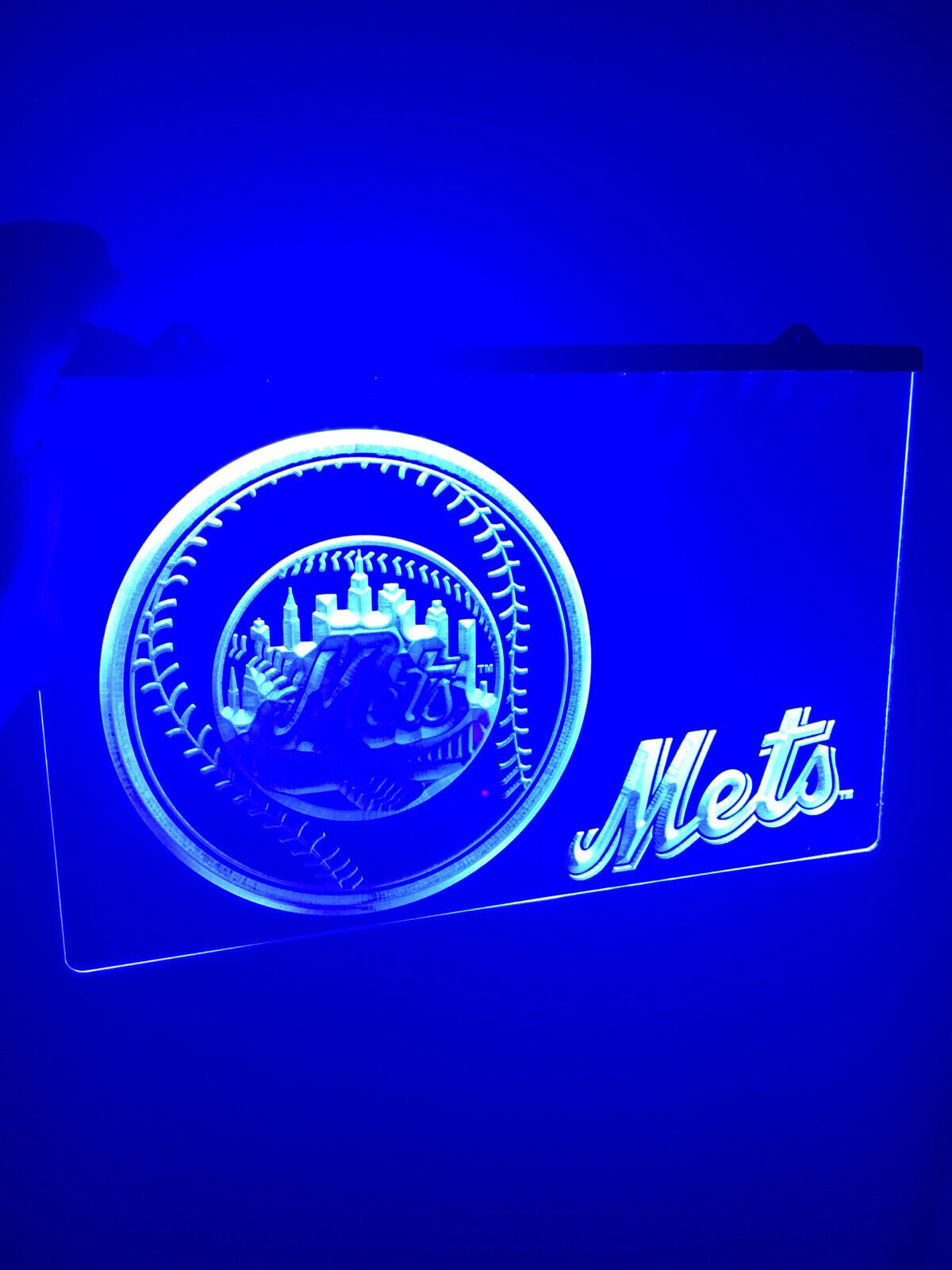 MLB NEW YORK METS LOGO LED Light Sign for Game Room,Office,Bar,Man Cave.