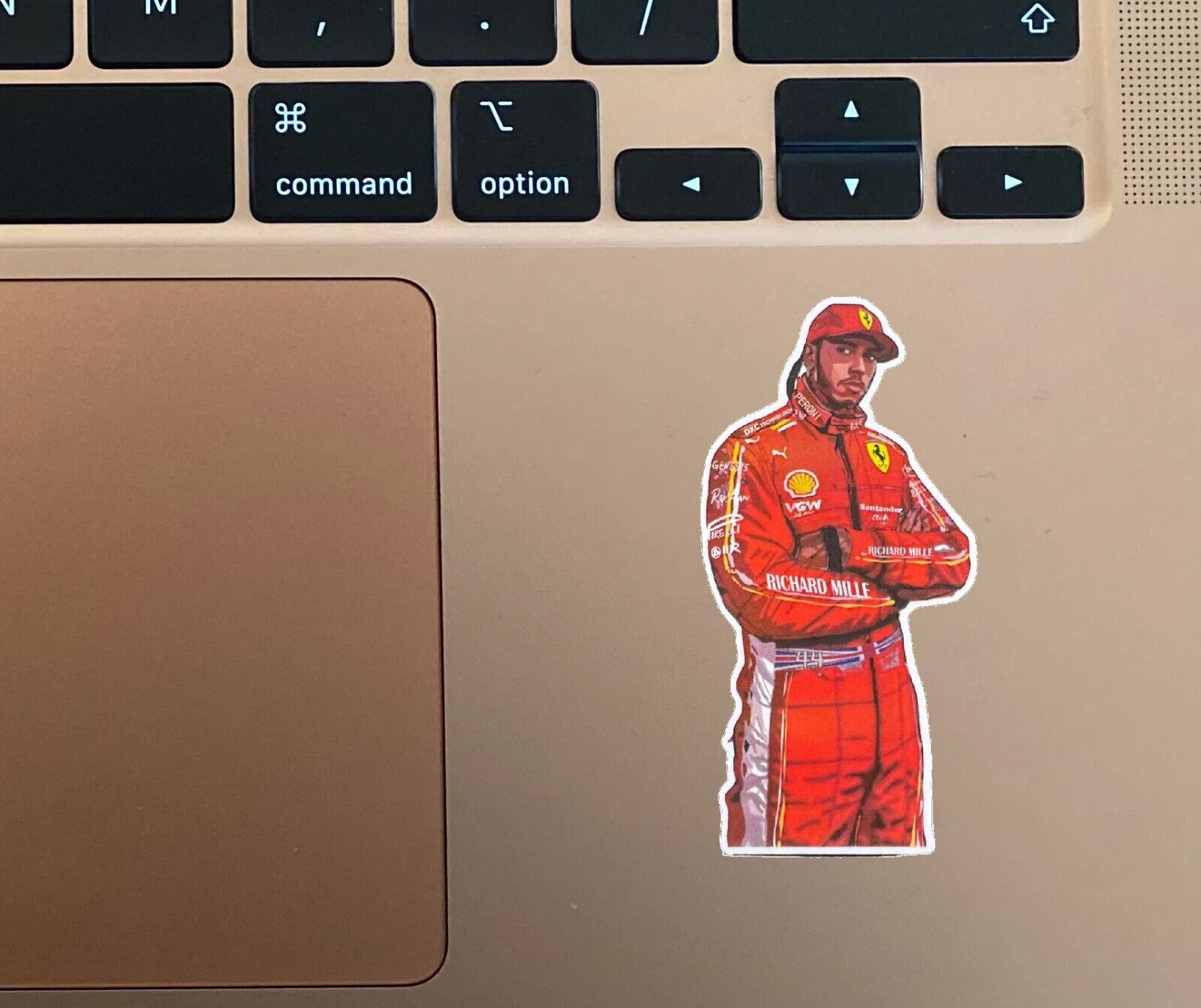Lewis Hamilton Scuderia Ferrari F1 Formula 1 Driver Sticker