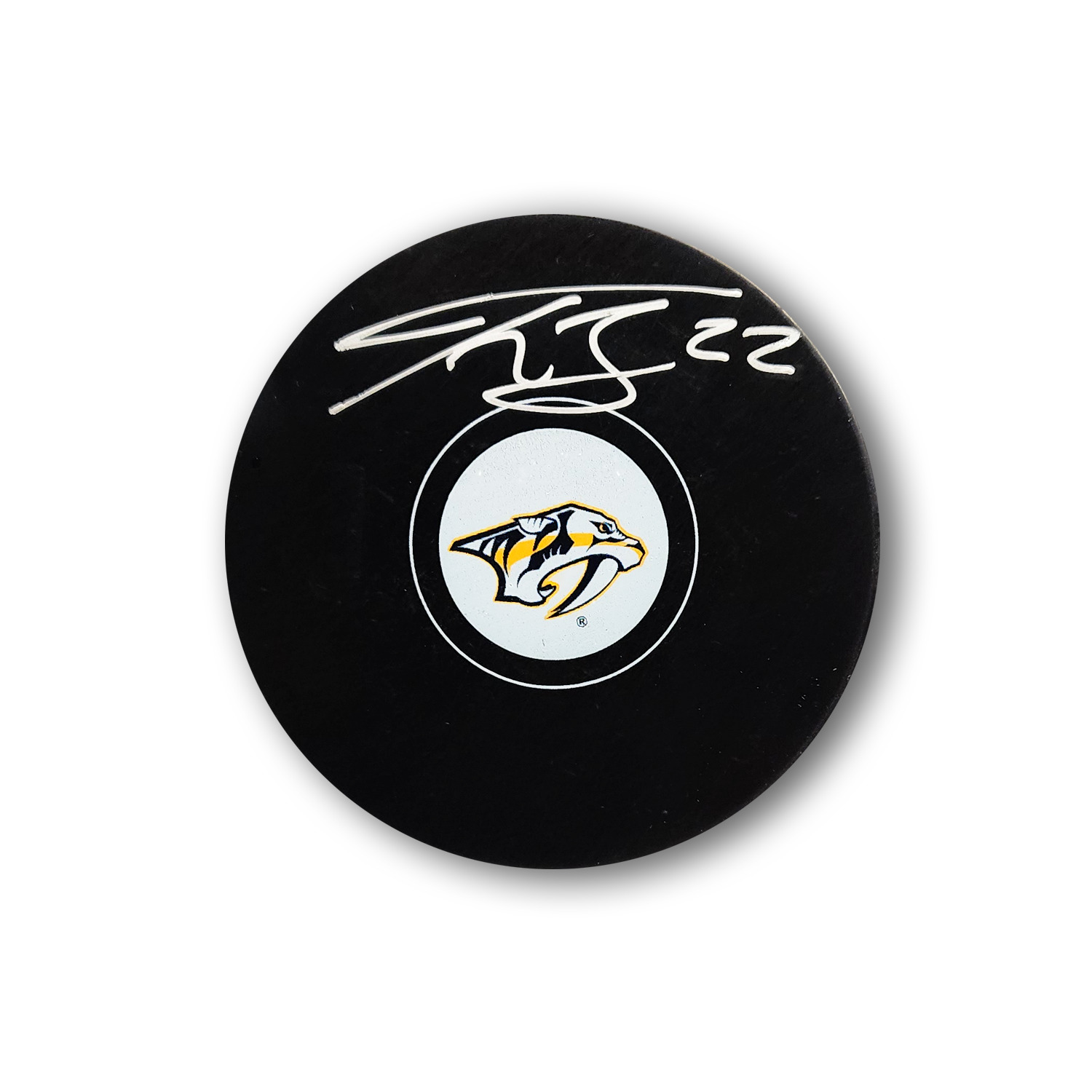 Tyson Barrie Autographed Nashville Predators Hockey Puck