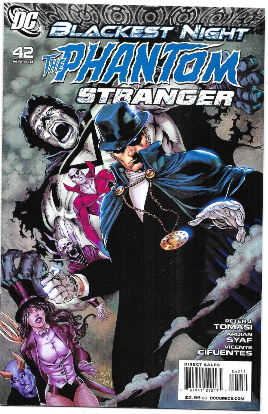 Phantom Stranger Comic 42 Cover A First Print 2010 Peter J Tomasi Adrian Syaf DC