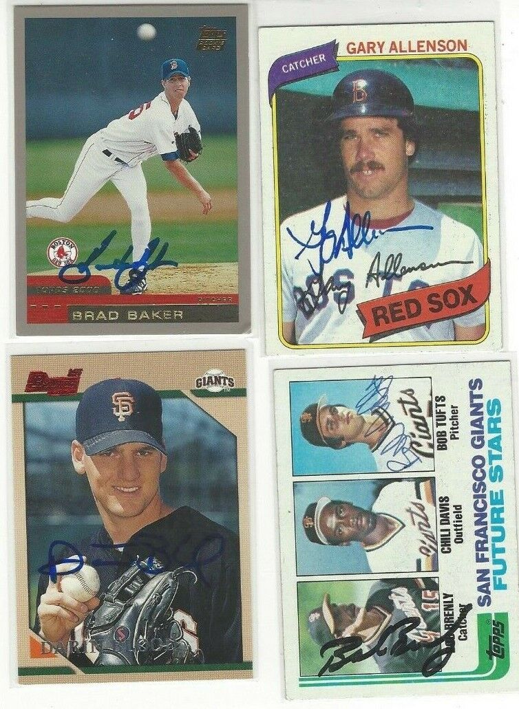 1980 Topps #376 Gary Allenson RC Signed Baseball Card Boston Red Sox