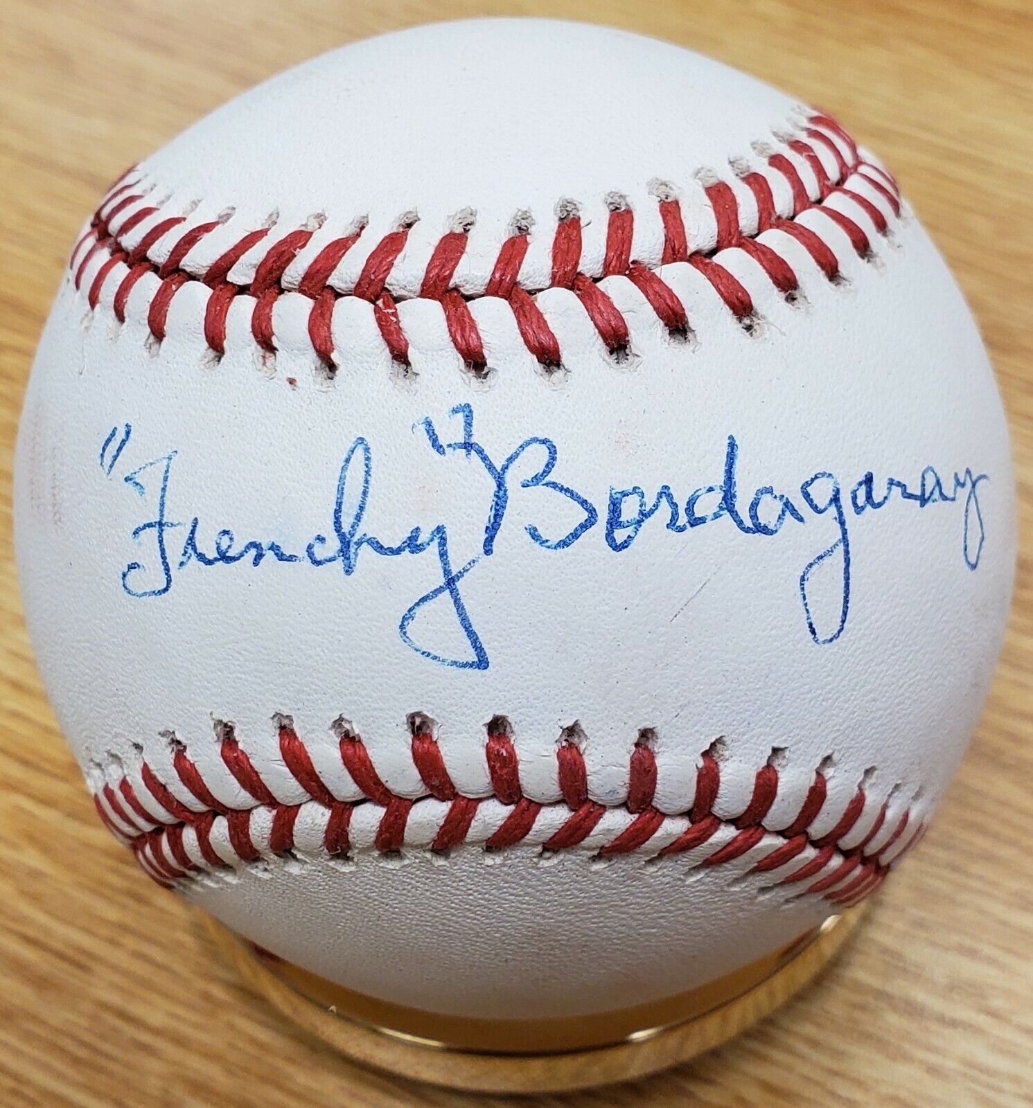 Autographed FRENCHY BORDAGARAY Official National League Baseball w/ COA