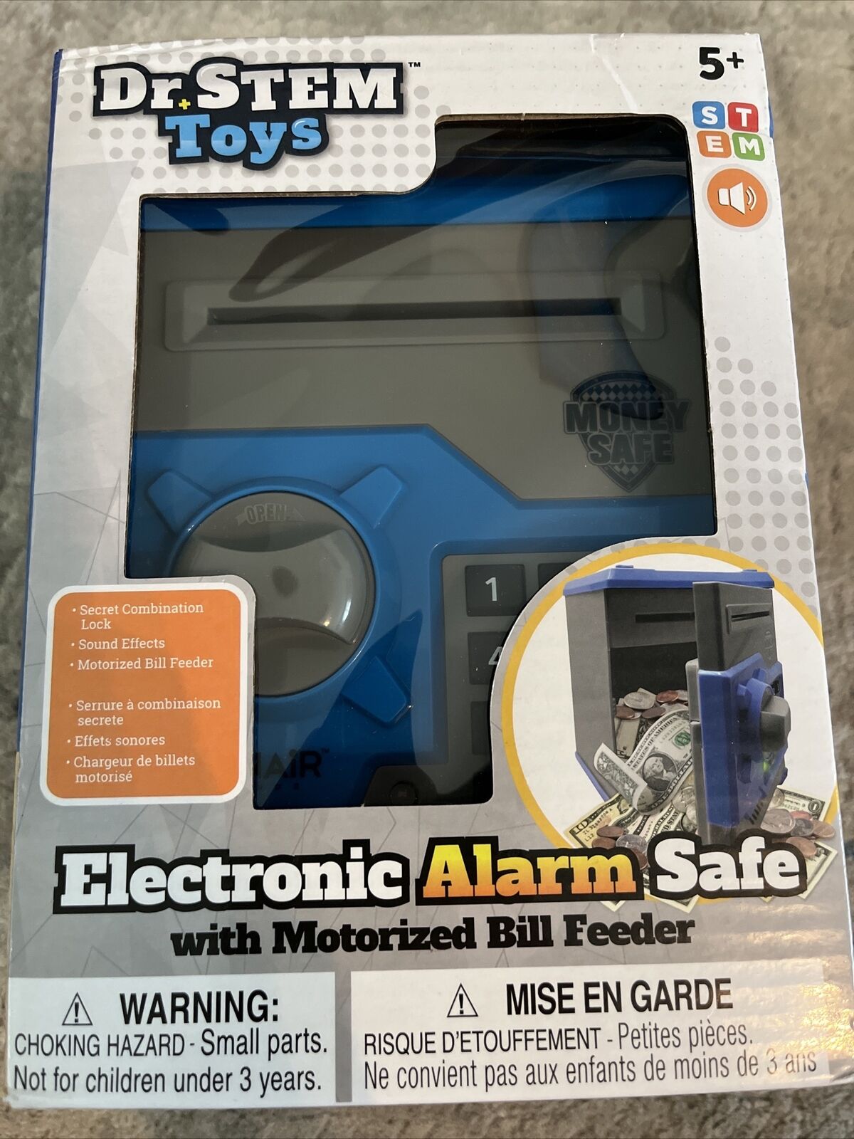 NEW Dr. Stem Toys Electronic Alarm Safe w/ motorized bill feed NIB