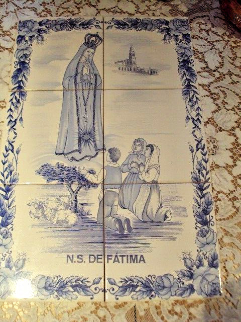 Vintage Portugal Our Lady Of Fatima Na Sa De Fatima  Estaco Portugal Tiles
