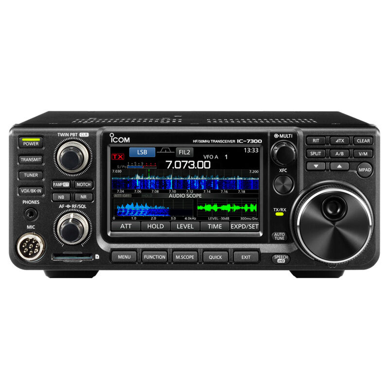 NEW ICOM IC-7300 HF+6M 100W Ham Mobile/Station Radio w/Real-Time Spectrum Scope