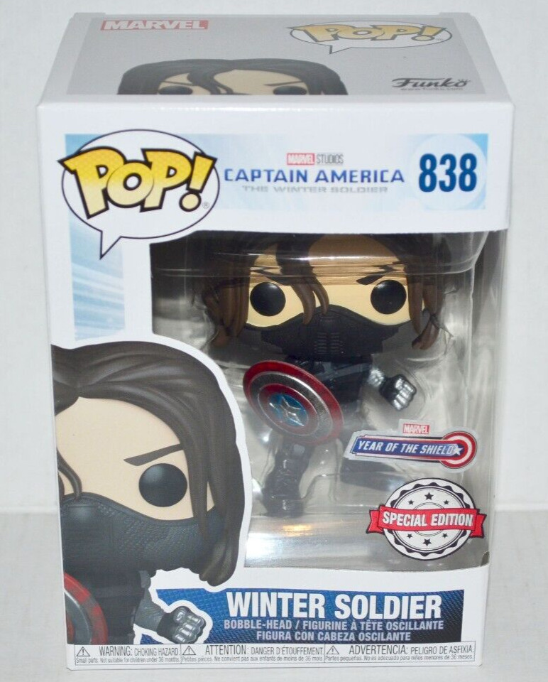 Funko POP Marvel Winter Soldier #838 Special Edition Captain America MINT🔥