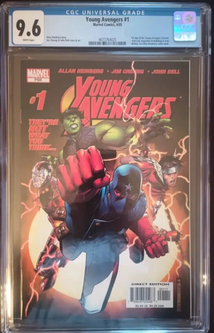 Young Avengers 1 CGC 9.6 1st Appearance of Kate Bishop Hulkling Iron Lad WP