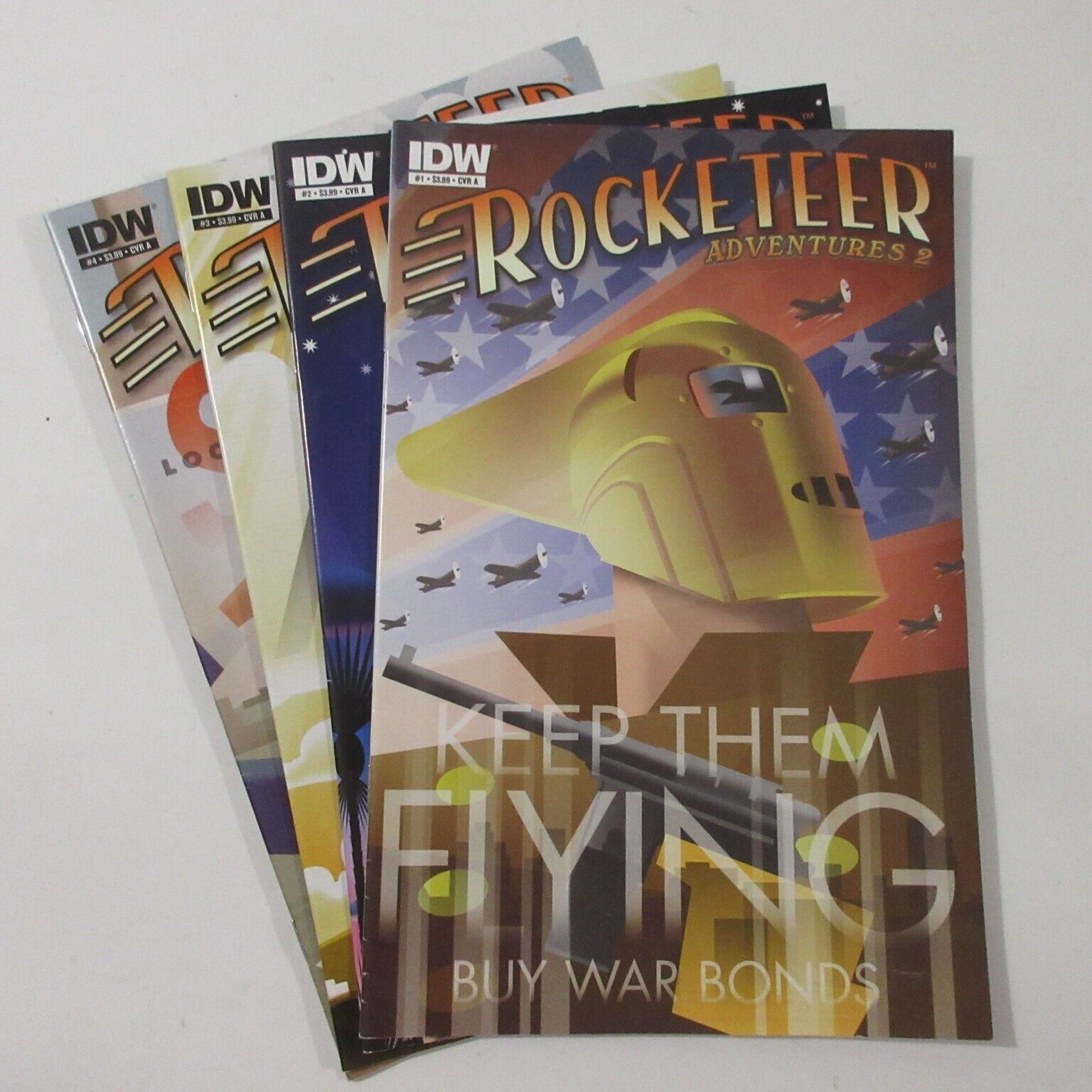 Rocketeer Adventures #2 Complete Series 1-4 WWII 1940s IDW Comics
