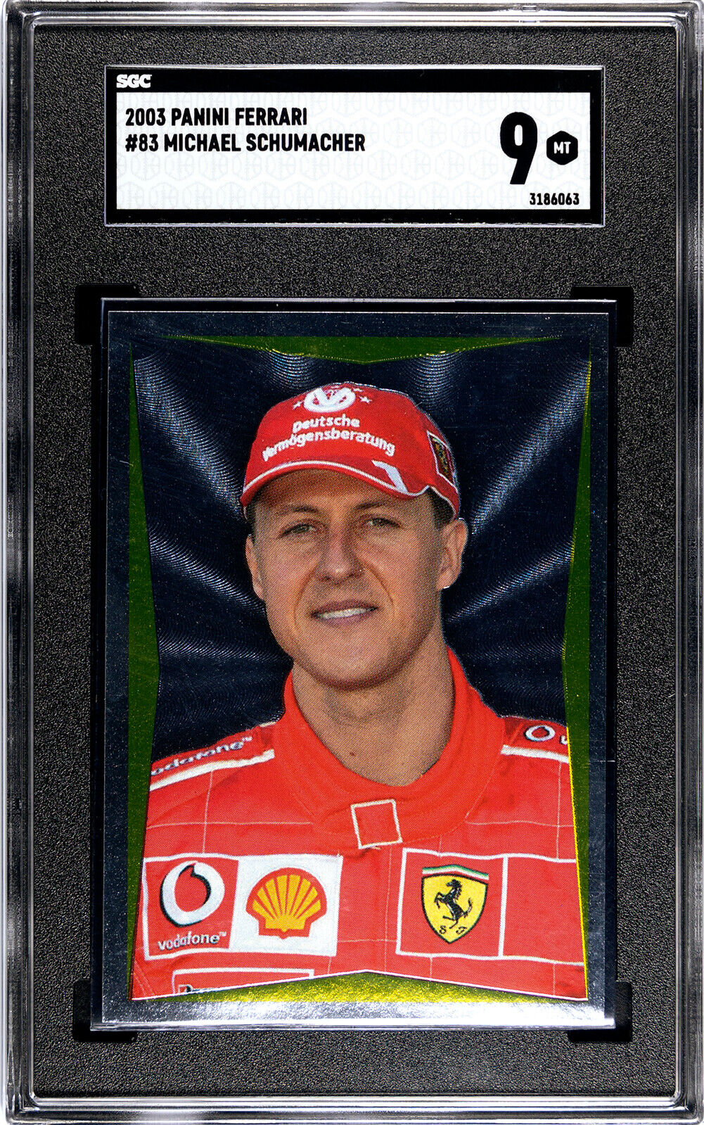 Panini Ferrari 2003 Gold Sticker Legend Michael Schumacher # 83 SGC 9 Mint Rare