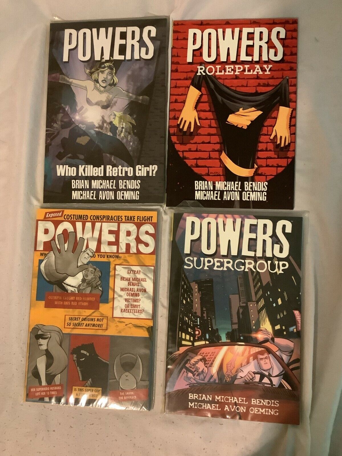 Powers by Bendis and Oeming Vol 1-4 Lot New Unread VF-NM Image Comics