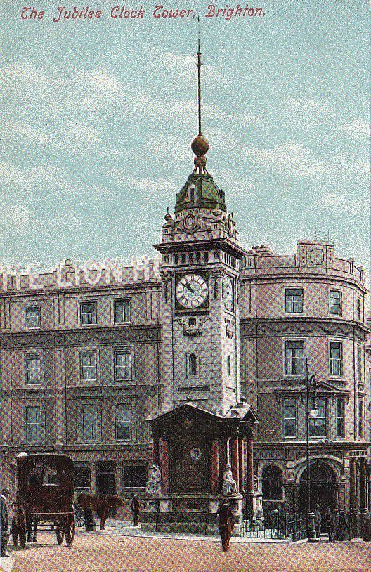 Postcard Jubilee Clock Tower Brighton UK